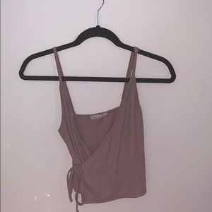 L.A. hearts wrap crop top
